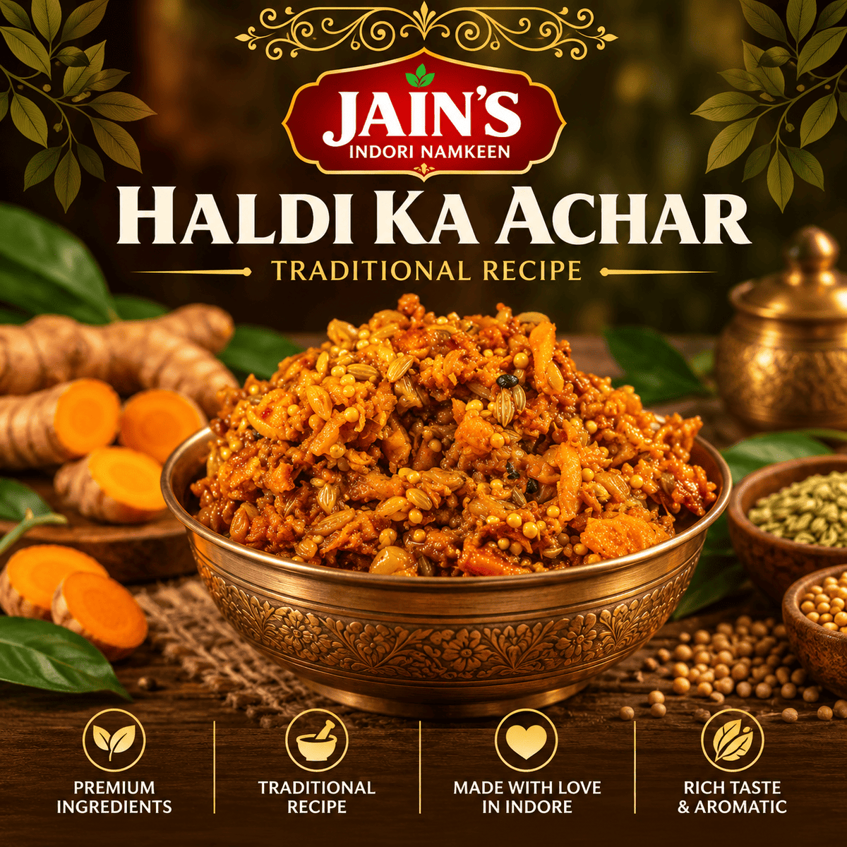 Haldi Achar – Traditional Turmeric Pickle