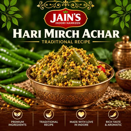 Hari Mirch Achar – Green Chilli Pickle